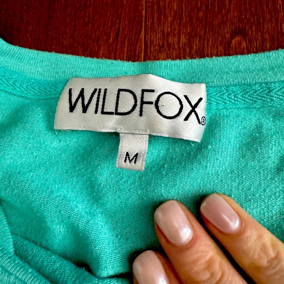 Cozy Wildfox Pullover in turquoise - Picture 2 of 3